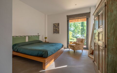 Podere Vigna Nuova: Furniture, Interior Design, Bedroom, Bed, Wood, Flooring, Floor, Bed Sheet, Bedding, Room