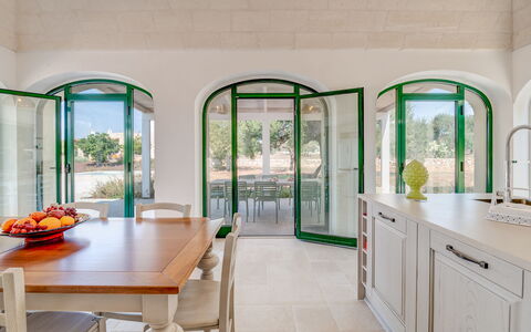 Villa Prestige: Furniture, Interior Design, Flooring, Table, Chair, Lighting, Ceiling, Kitchen & Dining Room Table, Dining Room, Floor