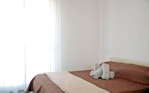Marconi Seaside Residence, Pool, Wifi, Abruzzo: Furniture, Interior Design, Bed, Floor, Bedroom, Flooring, Wood, Room, Bed Sheet, Bedding