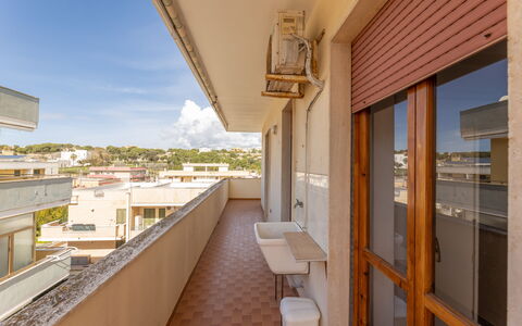 Giovanni Apartment In Gallipoli, Ac, Seaside: Apartment, Residential Area, Balcony, Condominium, Design, Daylighting, Wood Stain