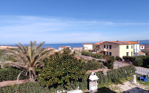 Residenza Agnese Sardegna: Sky, Blue, Horizon, Sea, Ocean, Coast, Balcony, Estate, Landscaping, Resort