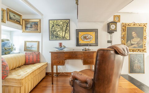 Portello Square Lux Apartment Genova: Furniture, Interior Design, Wall, Flooring, Wood, Picture Frame, Floor, Room, Lighting, Living Room