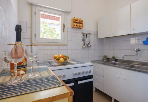 Casa Castiglione With Balcony: Kitchen, Kitchen Appliance, Countertop, Major Appliance, Flooring, Interior Design, Furniture, Floor, Home Appliance, Kitchen Sink