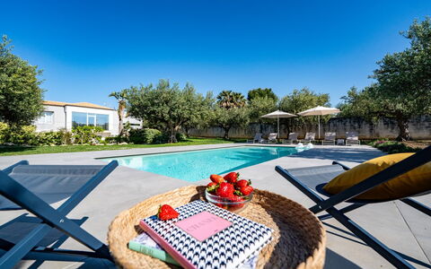 Villa Virginia: Outdoor Furniture, Resort, Swimming Pool, Garden, Landscaping, Outdoor Table, Shade, Eco Hotel, Chair, Estate