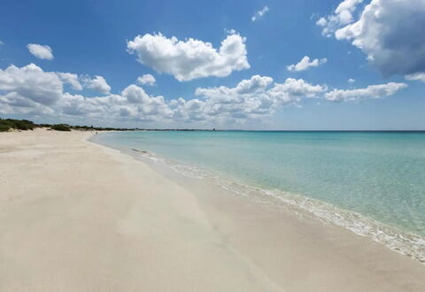 Casa Terrazza Sul Mare, Ac, Torre Lapillo: Sky, Blue, Water, Daytime, Body Of Water, Natural Environment, Horizon, Beach, Coastal And Oceanic Landforms
