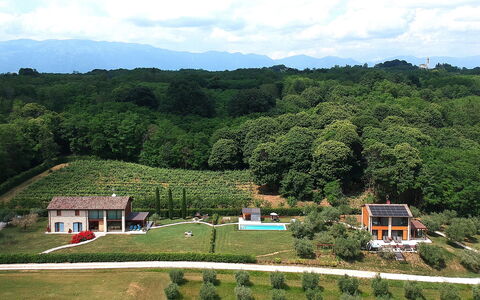 Villa Montello Pool, Jacuzzi, Ac, Wifi, Treviso: Natural Landscape, Rural Area, Landscape, Plantation, Land Lot, Plain, Hill Station, Field, Cottage, Bird'S-Eye View