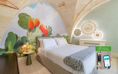 Drusilla - Deluxe Room with Bath Tub - Borgo Bianc: Interior Design, Furniture, Home, Ceiling, Apartment, Room, Living Room, Houseplant, Pillow, Hotel