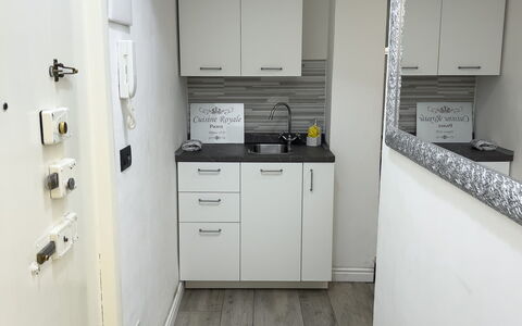 Casa Nina Seconda - Sanremo: Flooring, Floor, Interior Design, Room, Apartment, Countertop, Ceiling, Major Appliance, Kitchen, Tile