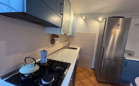 Cottage Wisteria: Kitchen Appliance, Kitchen, Countertop, Major Appliance, Kitchen Stove, Stove, Home Appliance, Gas Stove, Cabinetry, Kitchen Sink