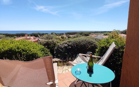 Villetta Oasi Belvedere, Budoni, Wifi, Ac: Furniture, Outdoor Furniture, Chair, Outdoor Table, Shade, Balcony, Coffee Table, Eco Hotel, Folding Chair, Armrest