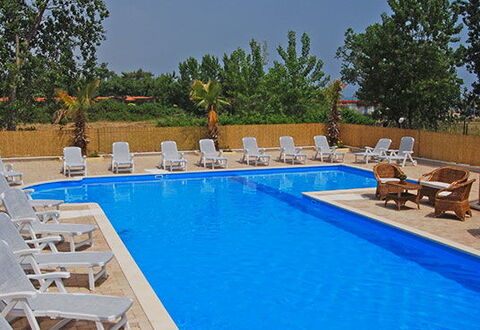 Tortoreto Apartment Close To The Sea, Ac,wi -fi: Swimming Pool, Outdoor Furniture, Resort, Furniture, Sunlounger, Composite Material, Leisure, Umbrella, Thermae, Shade