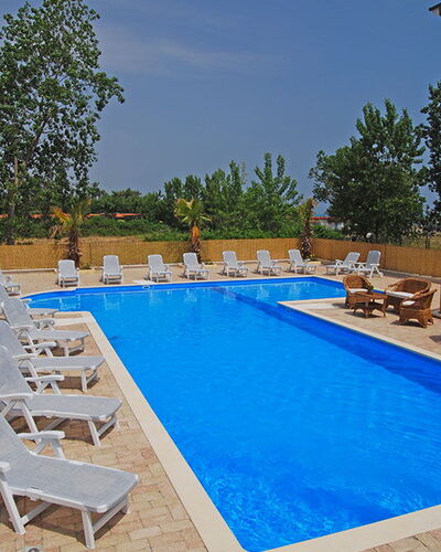 Tortoreto Apartment Close To The Sea, Ac,wi -fi: Swimming Pool, Outdoor Furniture, Resort, Furniture, Sunlounger, Composite Material, Leisure, Umbrella, Thermae, Shade