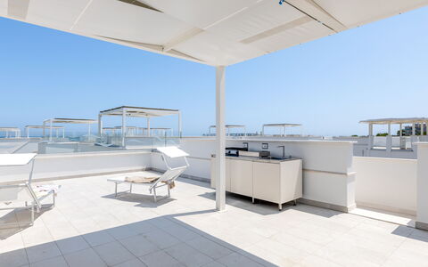 Brezza Costa Conero: Floor, Apartment, Balcony, Chair, Aluminium, Daylighting, Hotel