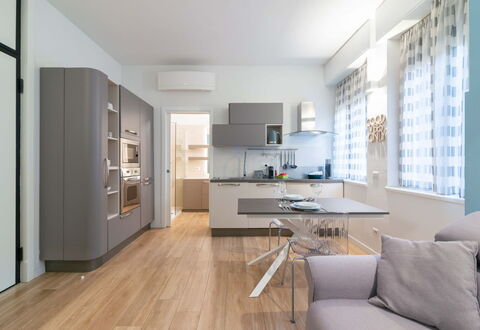 Vittoria Suite: Furniture, Interior Design, Flooring, Floor, Kitchen, Wood, Cabinetry, Countertop, Chair, Ceiling