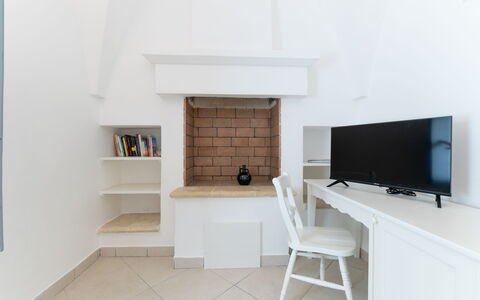 Masseria Lamagrotte By Raro Rooms: Interior Design, Flooring, Furniture, Floor, Ceiling, Room, Apartment, Living Room, Chair, Molding