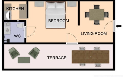 Sopraloreto Apartment: Furniture, Floor, Design, Living Room