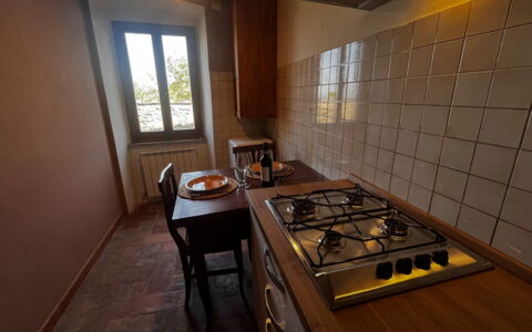 Appartamento Del Mercato: Kitchen Stove, Major Appliance, Kitchen Appliance, Kitchen, Gas Stove, Stove, Cooktop, Flooring, Countertop, Home Appliance