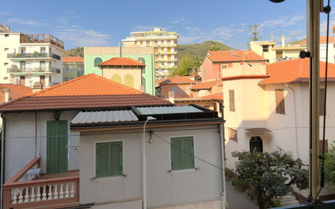 Casa Francy - Arma Di Taggia: Building, Roof, Residential Area, Neighbourhood, House, Town, Home, Urban Design, Human Settlement, Apartment
