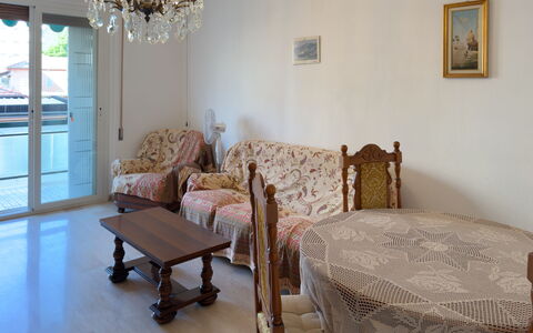 Casa Francy - Arma Di Taggia: Furniture, Interior Design, Flooring, Floor, Wood, Room, Ceiling, Table, Lighting, Living Room