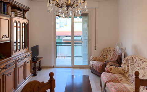 Casa Francy - Arma Di Taggia: Furniture, Flooring, Interior Design, Floor, Wood, Ceiling, Room, Lighting, Table, Living Room