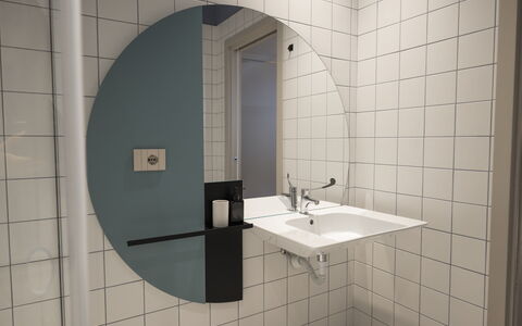 Deb&spa: Plumbing Fixture, Plumbing, Bathroom, Tile, Sink, Mirror, Tap, Bathroom Sink