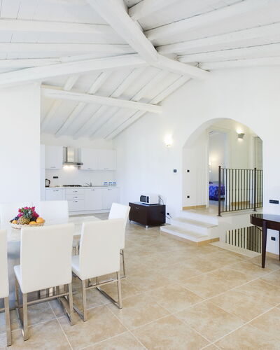 Villa Lentisco: Interior Design, Flooring, Ceiling, Furniture, Floor, Apartment, Room, Couch, Chair