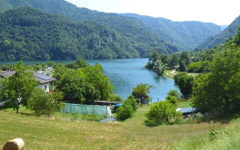 Baita Costa Di Gial: Water Resources, Water, Mountainous Landforms, Body Of Water, Green, Tree, Nature, Natural Environment, Mountain, Natural Landscape