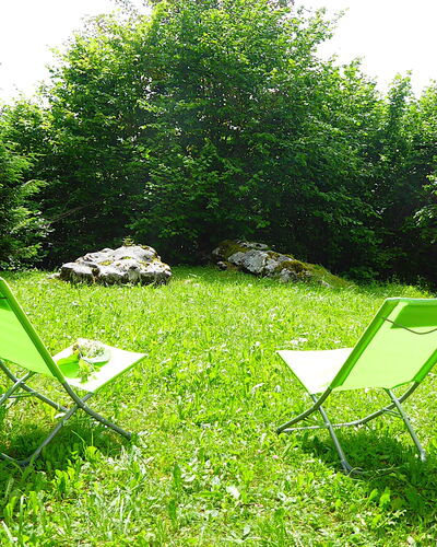 Chalet Giove: Green, Furniture, Grass, Outdoor Furniture, Folding Chair, Chair, Groundcover, Garden, Lawn