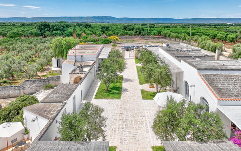 Masseria Lamagrotte: Landscape, Architecture, Land Lot, Estate, Hacienda, Garden, Landscaping, Courtyard, Yard, Caravanserai