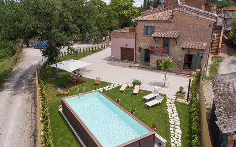 Holiday Home Croce With Spa: Swimming Pool, Residential Area, House, Home, Land Lot, Resort, Human Settlement, Urban Design, Estate, Garden