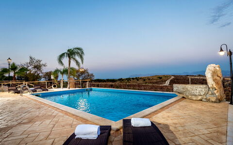 Villa La Musa: Blue, Swimming Pool, Resort, Outdoor Furniture, Eco Hotel, Hotel, Villa, Sunlounger, Resort Town, Umbrella