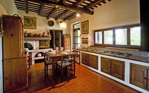 Villa Incanto: Kitchen, Wood, Furniture, Interior Design, Home, Lighting, Flooring, Ceiling, Kitchen & Dining Room Table, Room