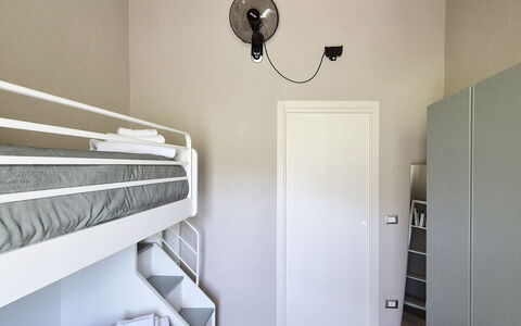 Villa Pietra With Pool On Piemonte Hills: Bedroom, Bed, Interior Design, Floor, Flooring, Furniture, Bed Sheet, Bedding, Room, Bed Frame