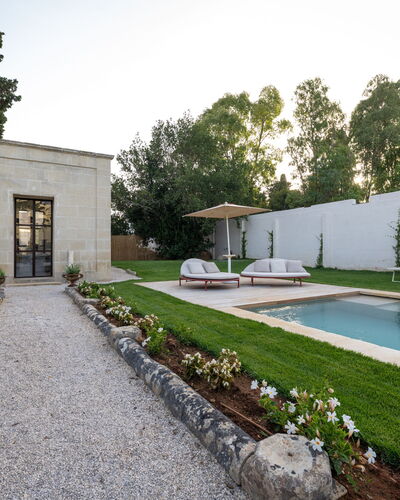 Palazzo Villani Lubelli: Garden, Estate, Landscaping, Water Feature, Swimming Pool, Design, Yard, Shade, Courtyard, Backyard