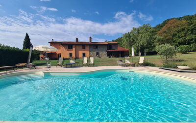 Villa Vindelbono: Blue, Swimming Pool, Resort, Outdoor Furniture, Leisure, Eco Hotel, Estate, Hacienda, Thermae, Water Feature