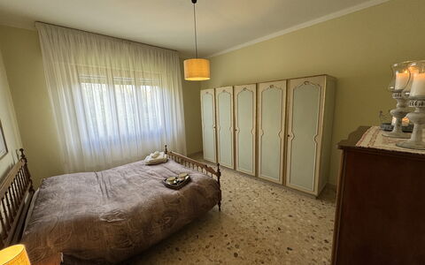 Villa Lory: Bed, Furniture, Bedroom, Floor, Interior Design, Wood, Flooring, Bed Sheet, Room, Bedding