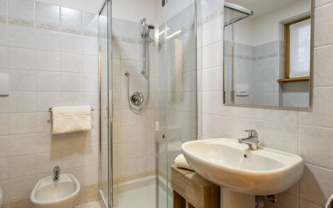 Baita Bucaneve: Flooring, Floor, Interior Design, Plumbing Fixture, Bathroom Sink, Bathroom, Sink, Room, Tap, Plumbing