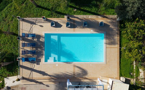 Villa Ninfa: Swimming Pool, Blue, Water, Resort, Outdoor Furniture, Composite Material, Leisure, Eco Hotel, Thermae, Chair