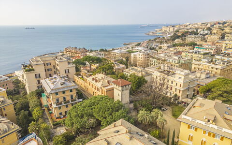 Torre Dell'Amore, Genova, Seaview: City, Building, Urban Area, Residential Area, Town, Neighbourhood, Landscape, House, Urban Design, Human Settlement