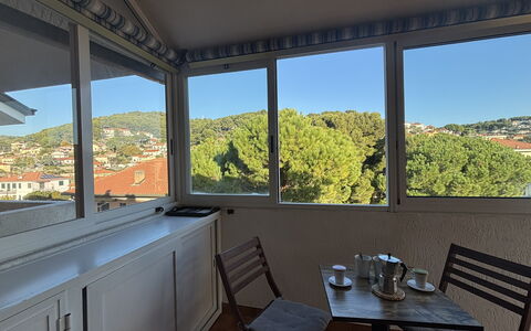 La Casa di Viviana Terrace, Close to the Beach: Furniture, Chair, Balcony, Shade, Glass, Outdoor Furniture, Porch, Outdoor Structure, Outdoor Table, Eco Hotel