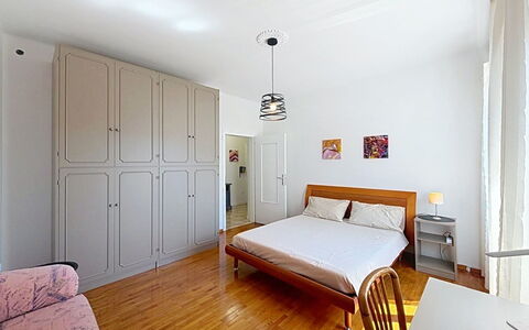 Ca dei Noni: Furniture, Interior Design, Floor, Bed, Flooring, Bedroom, Wood, Room, Ceiling, Wood Flooring