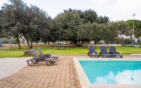 Apulia Retreat: Swimming Pool, Resort, Estate, Shade, Hacienda, Landscaping, Courtyard, Design, Villa, Eco Hotel