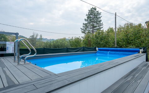 Cuadrat: Blue, Swimming Pool, Composite Material, Leisure, Shade, Resort, Eco Hotel, Deck