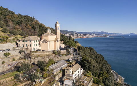 La Casa di Martina, Amazing Seaview: Coast, Coastal And Oceanic Landforms, Sea, Tourist Attraction, Church, Tower, Village, Bay, Convent, Headland