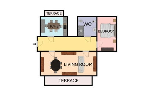 Mestrina Apartment: Living Room