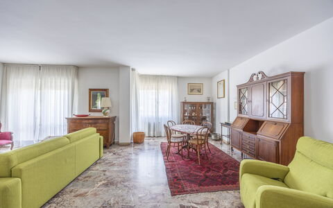 Mestrina Apartment: Flooring, Interior Design, Floor, Furniture, Couch, Apartment, Room, Living Room, Ceiling, Home