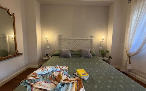 Casa Amandoli: Furniture, Bedroom, Interior Design, Bed, Wood, Floor, Flooring, Bed Sheet, Bedding, Room