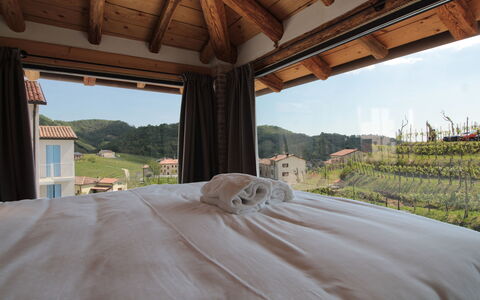 Villa Valdobbiadene Pool Spa: Balcony, Mountain Village, Eco Hotel
