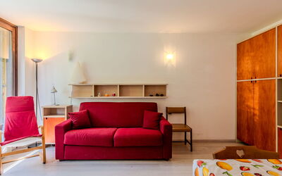 Pinzolo 205: Furniture, Interior Design, Flooring, Floor, Wall, Room, Couch, Wood, Ceiling, Living Room