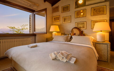 Isa Villa: Wall, Bedroom, Home, Lighting, Picture Frame, Furniture, Room, Bed, Bed Frame, Bedding